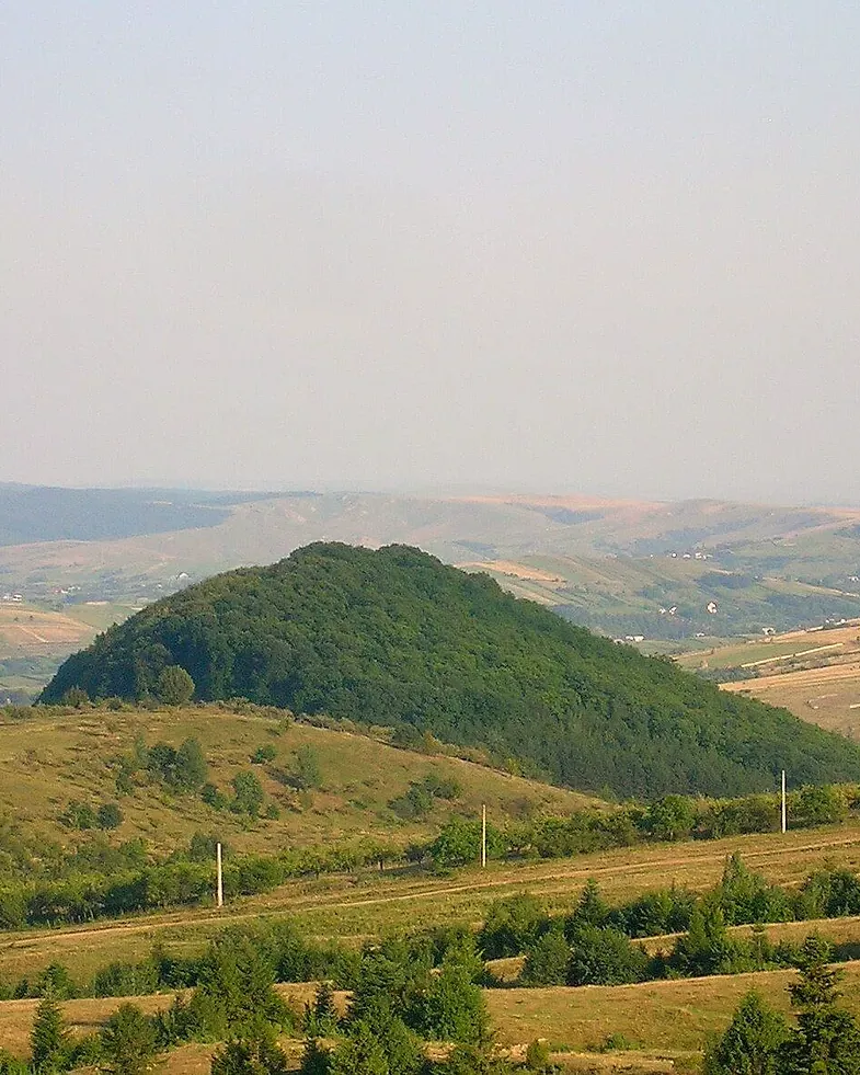 Hills and forests in Vânători-Neamț Natural Park